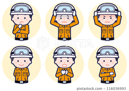 Male rescue worker pose set_05 Male rescue worker pose set_05 116036993