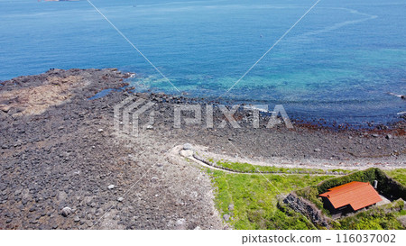 Drone aerial photography of Cape Hado on a sunny day Drone aerial photography of Cape Hado on a sunny day 116037002