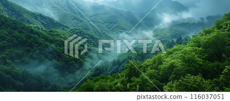 Wonderful mountain view representing the gift of nature 116037051