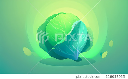 CG illustration: Cabbage image illustration 116037935