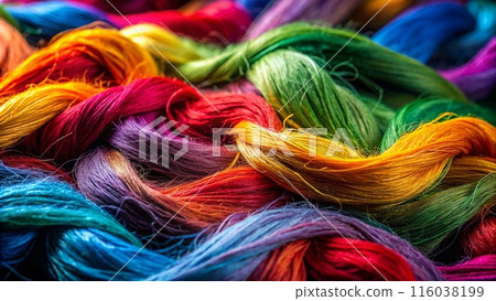 colorful yarn 116038199