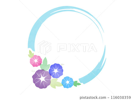 水彩牽牛花框架 水彩牽牛花框架 116038359