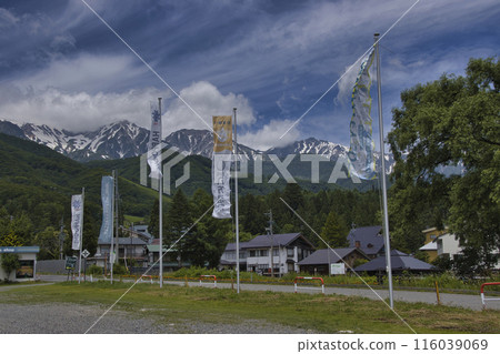 雨季的白馬三山,長野縣白馬村 雨季的白馬三山,長野縣白馬村 116039069