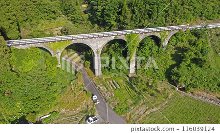 栗野橋（Kongo Nobashi）的無人機鳥瞰圖 116039124