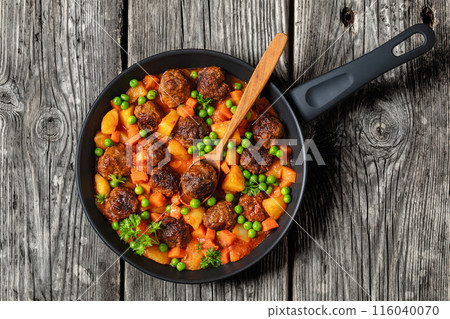 turkish meatball stew, sulu kofte, in a pan turkish meatball stew, sulu kofte, in a pan 116040070
