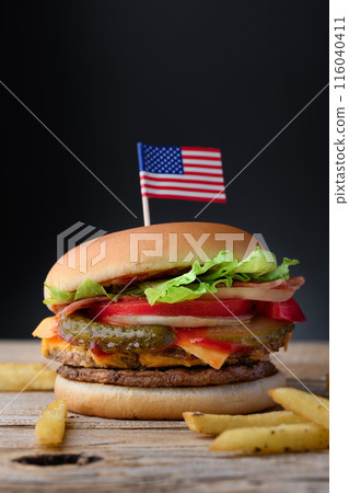 Thick and juicy burger Thick and juicy burger 116040411