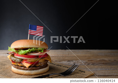 Thick and juicy burger Thick and juicy burger 116040414