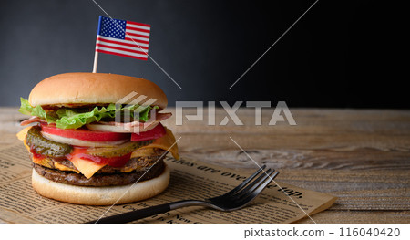 Thick and juicy burger Thick and juicy burger 116040420