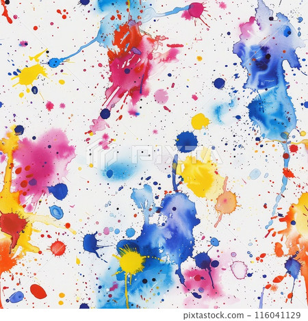 Artistic enthusiasm bursts forth in a rainbow of colorful strokes 116041129