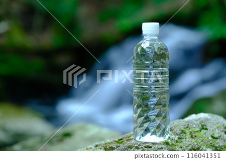 Waterfall and mineral water Waterfall and mineral water 116041351