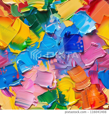 Energetic strokes bring energy to the playful art piece 116041408