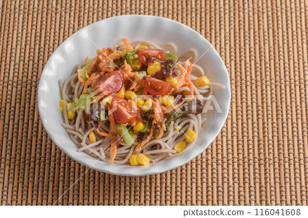 夏天的味道-蕎麥麵沙拉 夏天的味道-蕎麥麵沙拉 116041608