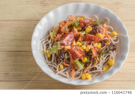Summer flavor: Soba salad 116041746