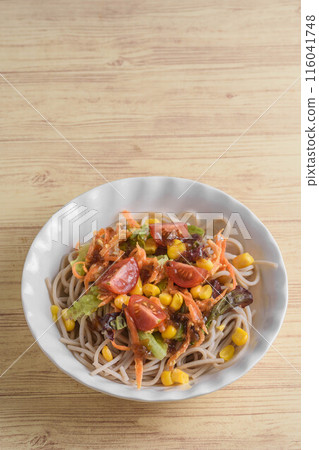 Summer flavor: Soba salad Summer flavor: Soba salad 116041748