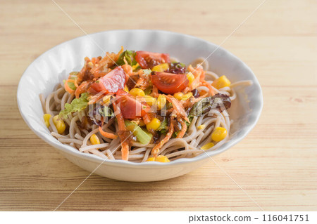 夏天的味道-蕎麥麵沙拉 夏天的味道-蕎麥麵沙拉 116041751