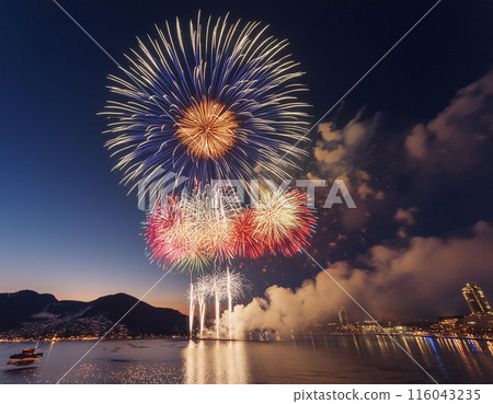 Fireworks and fireworks festival Fireworks and fireworks festival 116043235