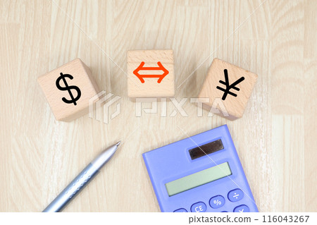 Photo of dollar and yen exchange Photo of dollar and yen exchange 116043267