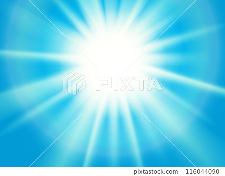 Illustration of a bright sun 116044090