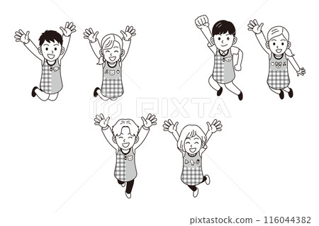 幼兒園老師跳躍 幼兒園老師跳躍 116044382