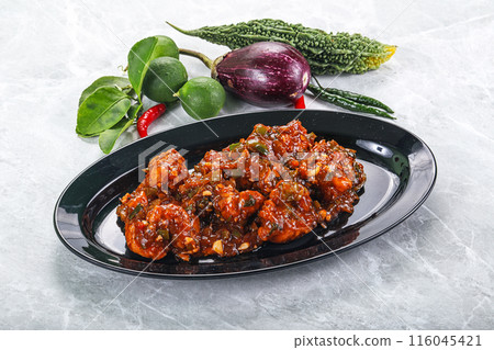 Chinese cuisine - Chicken manchurian gravy Chinese cuisine - Chicken manchurian gravy 116045421