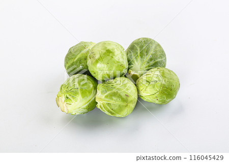 Organic raw cabbage - Brussels sprout 116045429