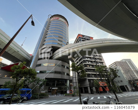 Osaka Umeda Hanshin Expressway Route 11 Ikeda Line Umeda Exit and TKP Gate Tower Building Osaka Umeda Hanshin Expressway Route 11 Ikeda Line Umeda Exit and TKP Gate Tower Building 116045879