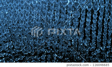 Abstract Water Splashes Isolated on Black Background. Abstract Water Splashes Isolated on Black Background. 116046685
