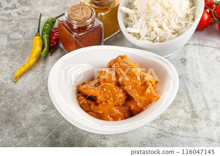 Indian cuisine - chicken butter masala Indian cuisine - chicken butter masala 116047145