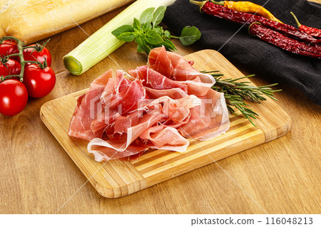 Spanish cuisine pork meat Jamon Spanish cuisine pork meat Jamon 116048213