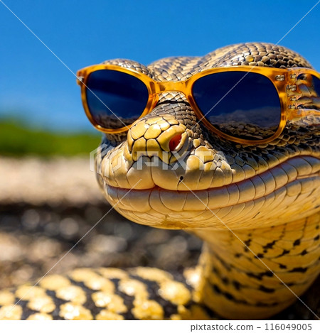 Snake with sunglasses 116049005