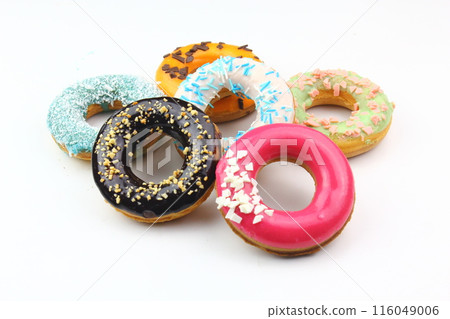 Apetite donut on white background Apetite donut on white background 116049006