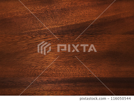 Background image of acacia red-brown wood grain plank surface 116050544