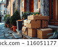Deliveries Arriving at Doorsteps: Convenient Services for Modern Living 116051177
