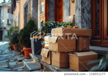 Deliveries Arriving at Doorsteps: Convenient Services for Modern Living 116051177