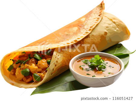 masala dosa, india food, in transparent background, masala dosa, india food, in transparent background, 116051427