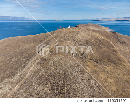 Lake Baikal. Ogoy Island. Warm autumn days. 116051791