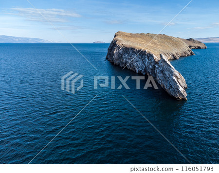 Lake Baikal. Ogoy Island. Warm autumn days. 116051793