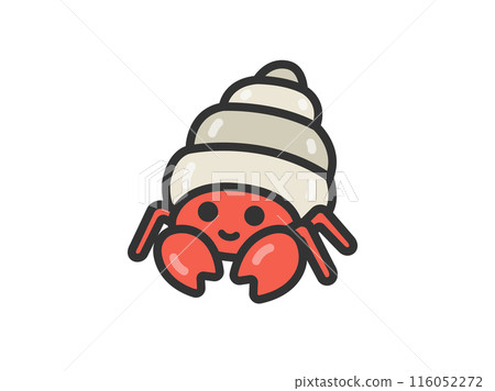 寄居蟹圖示插圖（畫線顏色） 116052272