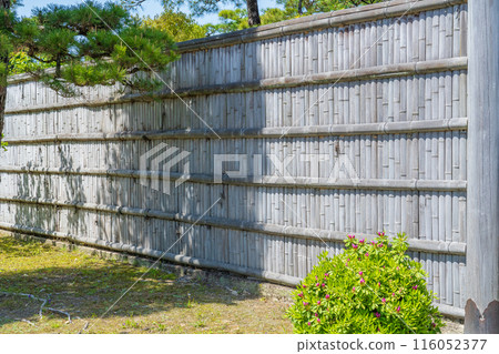 京都市二條城的竹柵欄 116052377