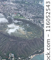Diamond head seen from the sky 116052543