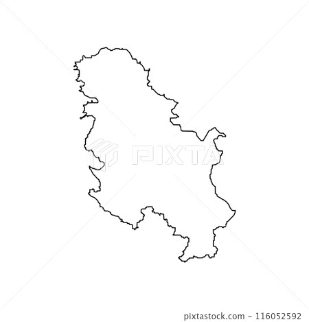 Serbia map icon 116052592