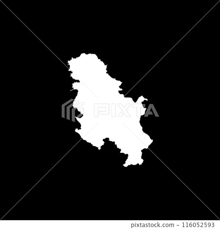 Serbia map icon 116052593