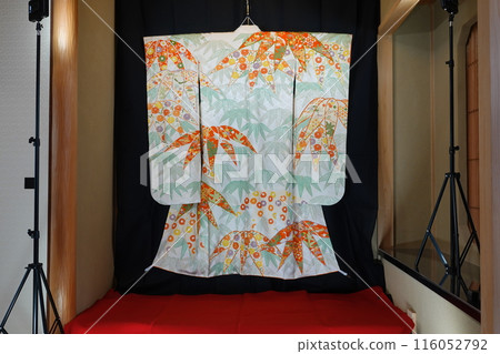 Photographing a kimono indoors Photographing a kimono indoors 116052792