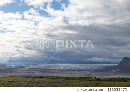 Skaftafell national park landscape, south Iceland landmark 116053475