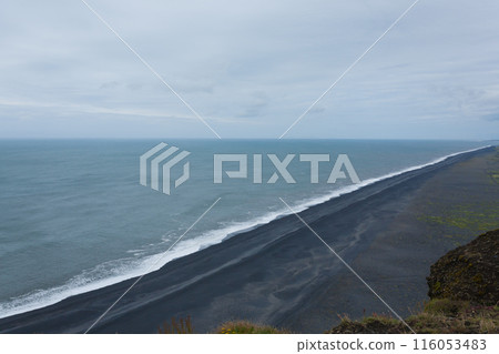 Reynisfjara lava beach view, south Iceland landscape 116053483