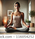 woman meditating 116054252