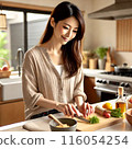 Woman cooking 116054254