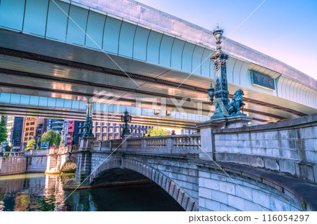 Tokyo cityscape in Japan: Metropolitan Expressway...view of Nihonbashi and other areas = June 5th Tokyo cityscape in Japan: Metropolitan Expressway...view of Nihonbashi and other areas = June 5th 116054297