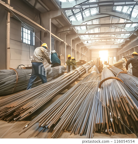 Rebar factory image material 116054554
