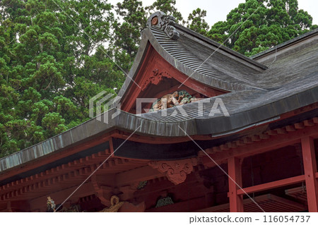 青森縣津輕國一宮岩山神社參拜殿 116054737